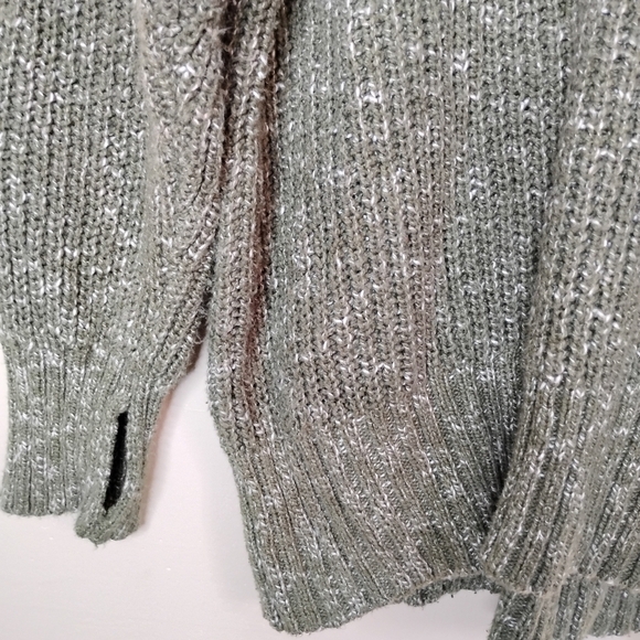 OFFLINE Aerie Cotton Half Zip Sweater M Oversized Tunic Lounge Cozy Fall - Picture 3 of 9